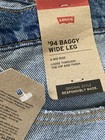 Rare Levis Jeans Inside Out Baggy Wide Leg Women 31x31 Denim Two Tone NWT — photo 3