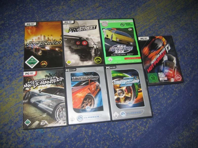 Need for Speed Underground 1 + 2 + Pursuit + Undercover + Wanted und mehr PC - Bild 1 von 1