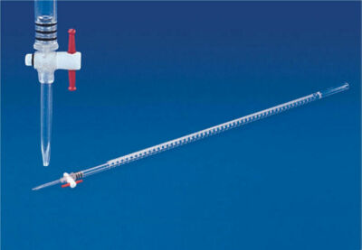 Labs Burette PTFE Stopcock 100mL Capacity 0.1mL Graduation BUY TOGETHER 10pcs