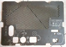 Pannello posteriore radio d'epoca Stentor W