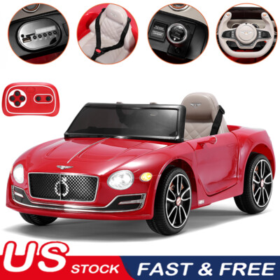 LICENSED Bentley Style 12V Electric Kids Ride On Car Toys Gifts w/Remote Control