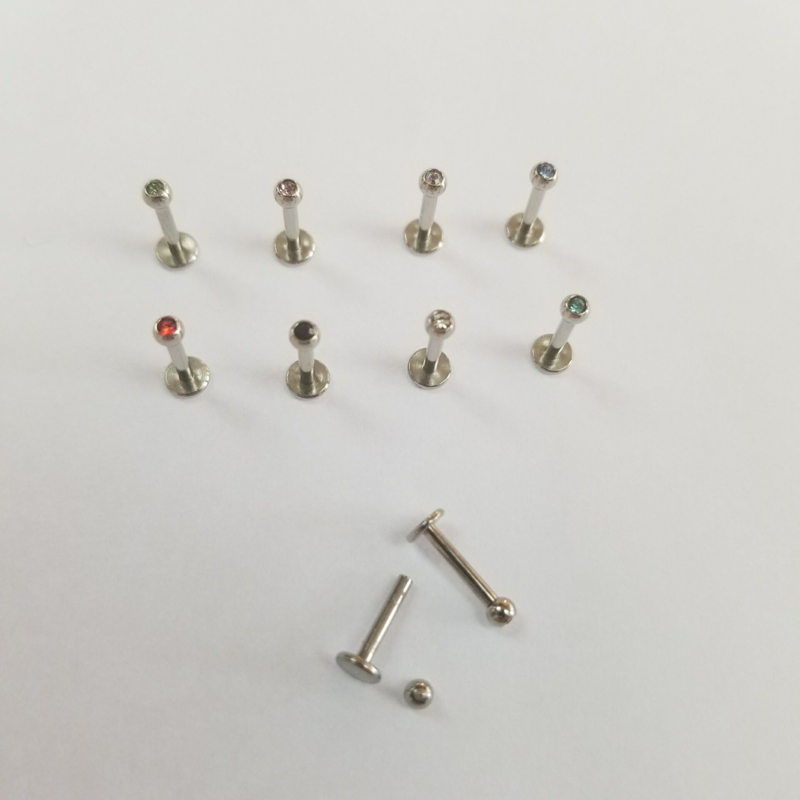 6 Mm Silver-Tone Ball-Tipped Surgical Steel Labret Stud | In Stock