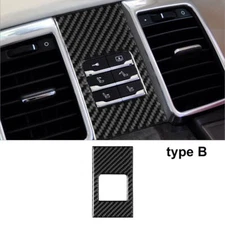 Carbon Fiber Interior Rear Seat Control Cover Trim For Porsche Panamera Type B