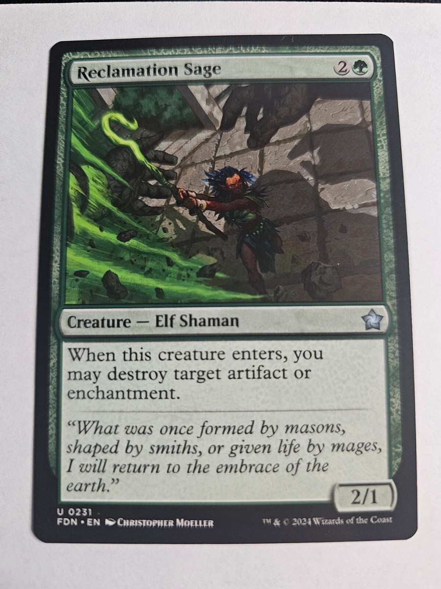 MTG - Reclamation Sage Foundations 231 | eBay MTG - Reclamation Sage Foundations 231 | eBay