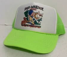 Vintage Bud Light beer Hat Spuds McKenzie Trucker Hat Adjustable Hat Neon Green