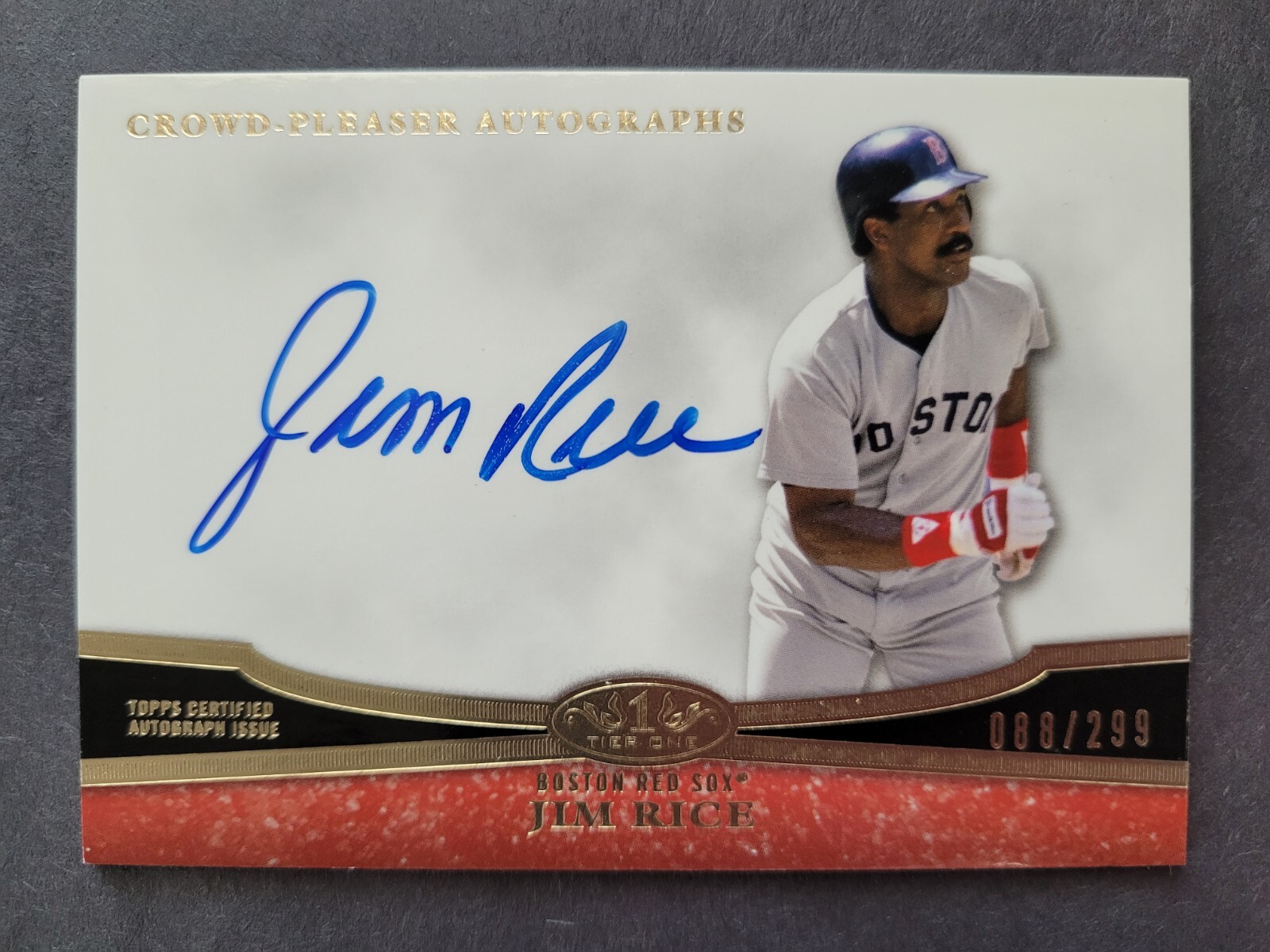 2013 Topps Tier 1 Autographs Jim Rice CPA-JR1 088/299 | eBay
