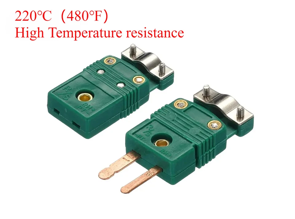 R/S Type Thermocouple Wire Connectors Female Male Plug with Fixing Clamp - Image 2 of 3