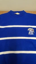 Vintage Kentucky Wildcats Blue And White Striped Sweater XL U.S.A.