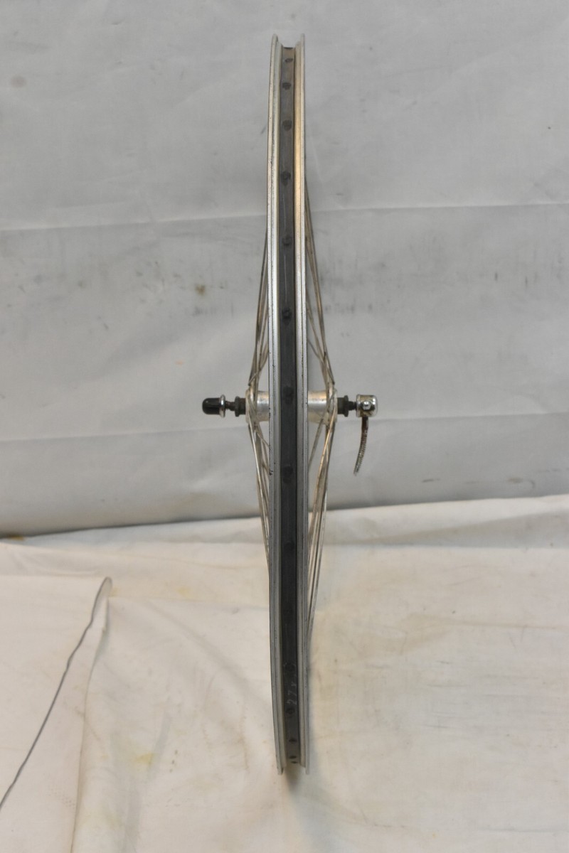 Alta Flangia Disco 700c Anteriore Strada Ruota & Hub Argento OLW100 32S
