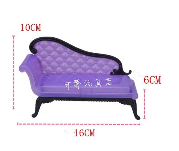Doll Accessories Mini Dollhouse Furniture Flower Sofa Couch For 1/6 Doll Toy - Image 3 of 3