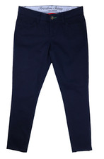 Tommy Hilfiger Womens Freedom Skinny Stretch Cotton Twill Pant Size 6 Navy Blue