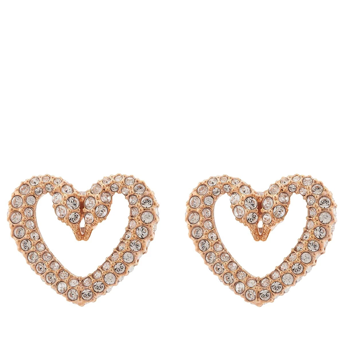 Pendientes de Moda Oro Rosa Cristal acrílico