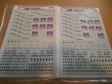 Microscale HO Decals Union Pacific Fruit Express UPFE Lot of 2 87-242