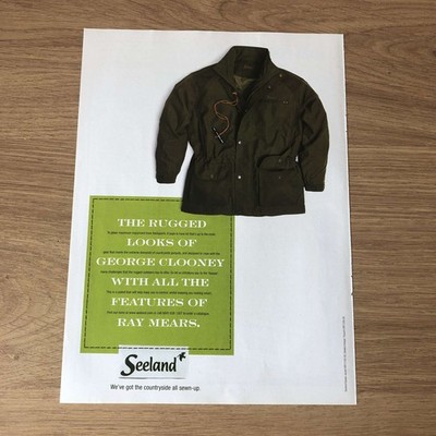 GUNS93 MAGAZINE ADVERT 12X9 SEELAND KEEPER JACKET