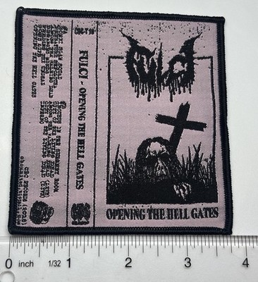 Fulci Opening The Hell Gates Black Border Woven Patch 
