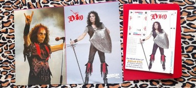 D I O .. rares 80er Doppel Poster + ORIGINAL - 1 9 8 7 - Papp Aufsteller