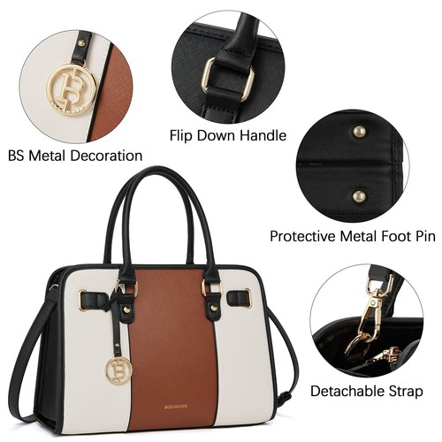 Women's Floral Tote Bag - Oversized Shoulder Satchel, Water-Resistant Nylon, 12x10x6 Inches - View #2