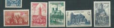France - Mail 1947 Yvert 772/6 ** MNH Cathedrals