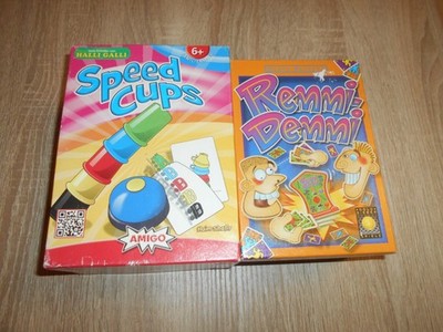 Speed Cups + Remmi Demmi - 2 Spiele ab 6 Jahre - komplett