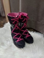 Original  Moon Boot Icon  women's Black Pink , size 41, 7,5-8,5 .Winter