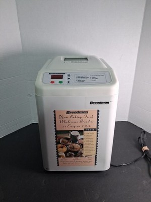 Breadman TR-440 Automatic Bread Maker 1.5 Lb Loaf Homemade Bread Machine Tested