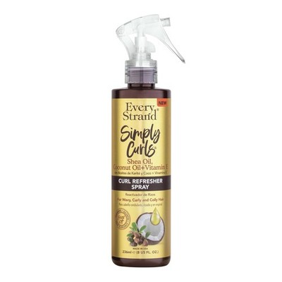 Simply Curls Curl Refresher Spray 8oz 8 Ounce (Pack of 1), Gold 