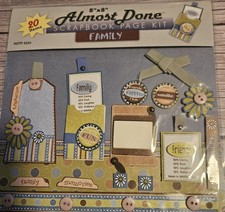 Hot Off The Press-Almost Done Scrapbook Pg Kit-20 items HOTP5224 Family Friends