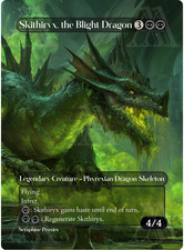 Skithiryx, the Blight Dragon - Proxy Full Art Altered Art Custom Playtest Cards