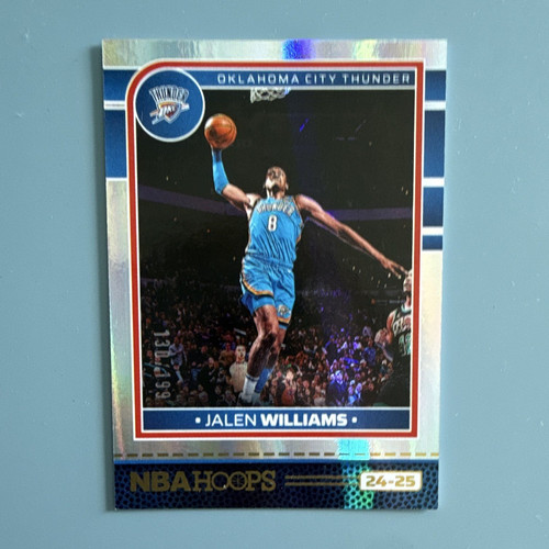 Panini 2024-25 NBA Hoops Jalen Williams 130/199 Set #201 Oklahoma City Thunder