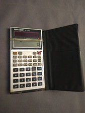 Sharp EL-515S Vintage Solar Powered Calculator Tested Case