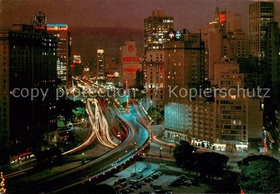 Sao Paulo Brazil Aerial view of the center city area