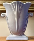 Post-1939 Blue & Pink Red Wing Pottery #886, Two-Handle Tulip Vase, Art Deco, MN