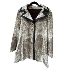 Vintage Lilli Anne Women's Vintage Faux Fur Coat Size S