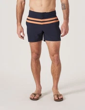 The Normal Brand - Men's Button Front Trunk - Navy / Copper - NWT - Size 36