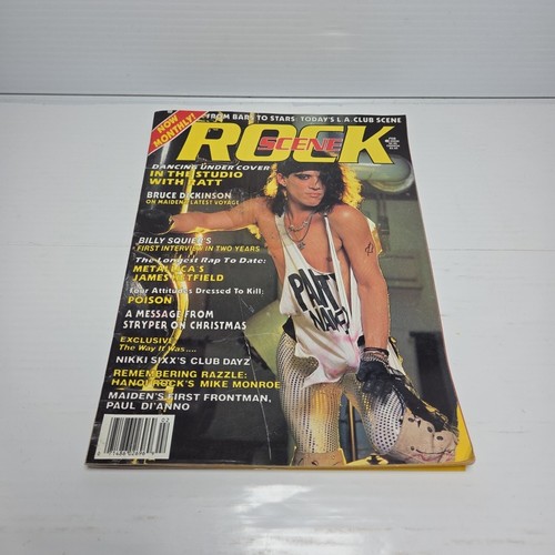 Rock Scene Magazine February 1987 Ratt Kiss Iron Maiden Ozzy