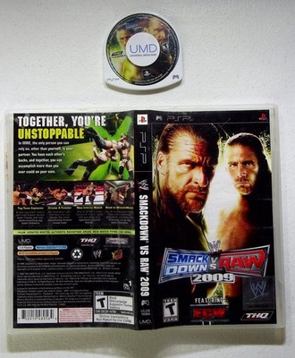 WWE SmackDown vs. Raw 2009 PSP Video Game Wrestling Multiplayer THQ