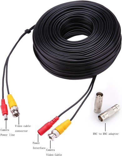 Security Camera BNC Cable 200ft Coaxial Power Video Extension Wire - Picture 11 of 11
