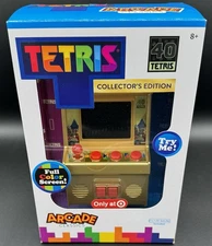 Basic Fun Arcade Classics TETRIS 40 Years Collector’s Edition Gold Handheld New
