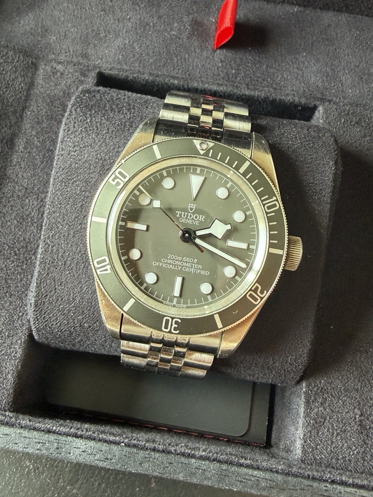 TUDOR Black Bay 58 AG 925 Watch M79010SG-0002 with Box Papers + Strap
