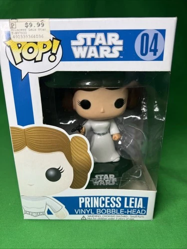 Funko Pop!  Star Wars Princess Leia #04 LARGE FONT blue Box