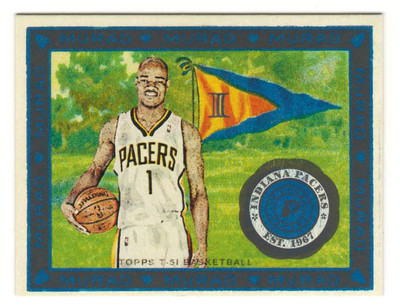 2008-09 TOPPS MURAD T-51 MINI BLACK #95 JARRETT JACK INDIANA PACERS