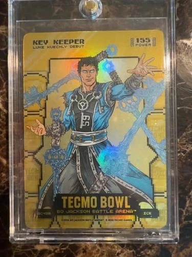 2026 Bo Jackson Battle Arena Key Keeper (Luke Kuechly) Ice Gold Coin Flip #GC438
