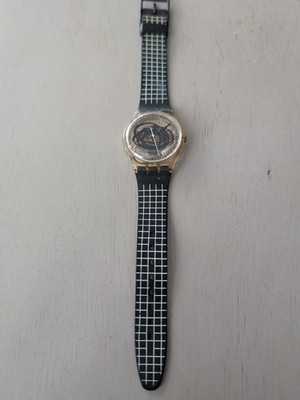 Vintage Swatch GK191 ''Skizzo'' Watch.  C.1995, Swiss,  New Battery Running 