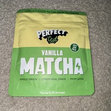 Perfect Ted Vanilla Matcha Latte Powder 75g Organic Ceremonial Grade Uji