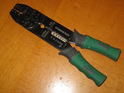 COMMERCIAL ELECTRIC GREEN HANDLE 8'' WIRE CUTTING PRECISION GROUND STRIPPING TOOL