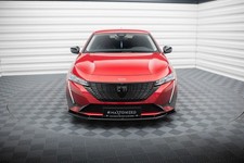 Maxton Design Frontlippe V.1 passend f&uuml;r Peugeot 308 Mk3 schwarz Hochglanz