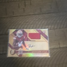 Panini 2020 Gold Standard Rookie Swatch Autographs Brandon Aiyuk #103 49ers NFL