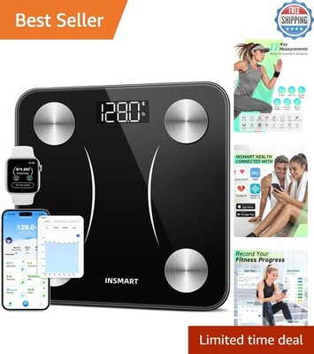 Smart Body Composition Scale - 0.1 lb Accuracy, Sync with App, 400 lb Capacity