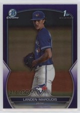2023 Bowman Draft Chrome Purple Refractor 216/250 Landen Maroudis #BDC-138 0w3