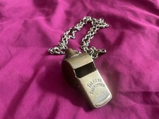 Rare 1924 Acme Thunderer Whistle with Chain - with Cork Pea still inside